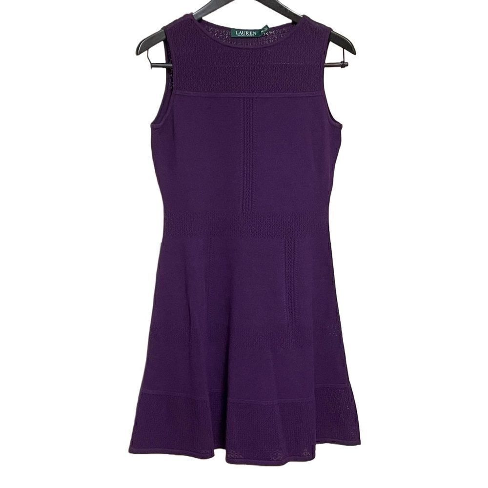 🌟80% OFF🌟NEW🌟 Ralph Lauren Violet Petite Sweater Dress